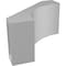 Ekena Millwork 5 1/2-in. W x 10-in. D x 10-in. H Westlake Architectural Grade PVC Knee Brace BRCP055X10X10WTL - alternate 6